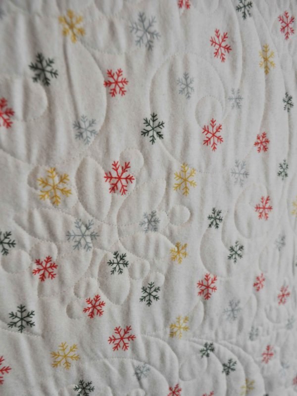 Red Yellow Green Christmas Quilt - Image 3