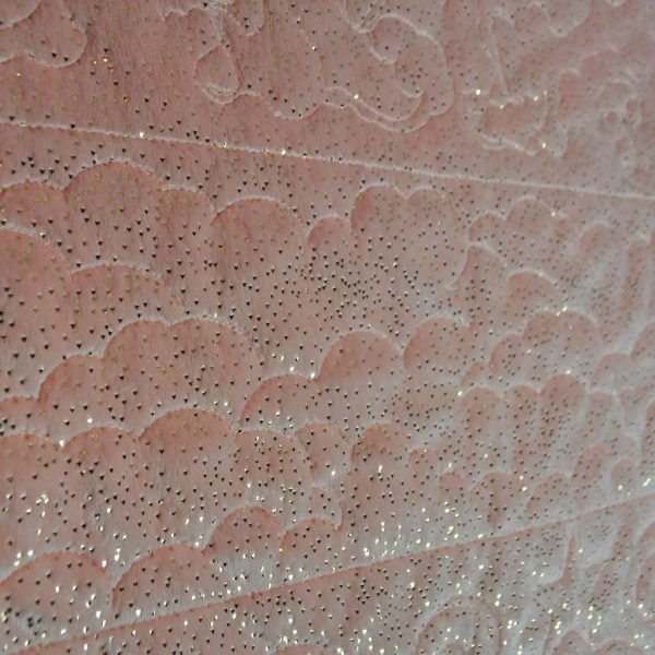 Pink Minky Gold Hearts - Image 4