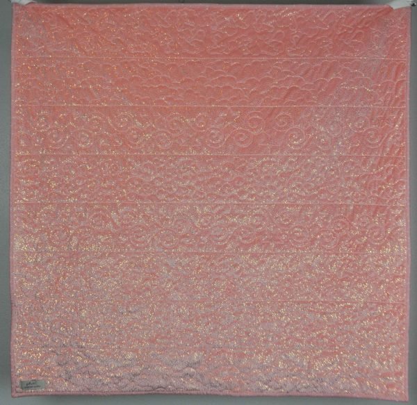 Pink Minky Gold Hearts - Image 2