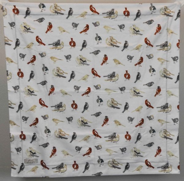 Birds and Polka Dots Receiving Blanket - Image 2