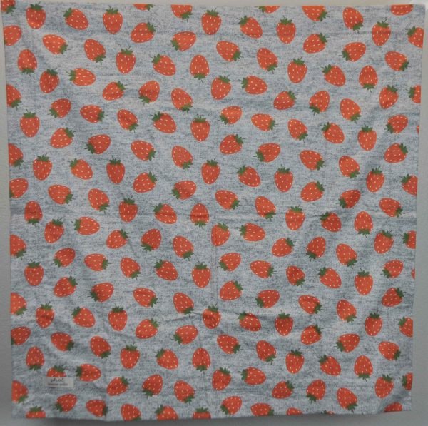 Strawberries and Polka Dots Receiving Blanket - Image 2