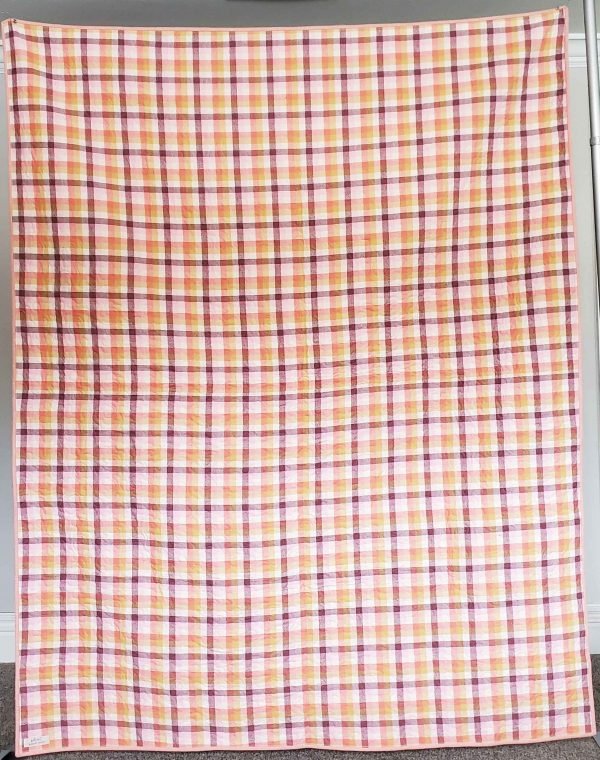 Pink Plaid Owl Quilt - Image 2