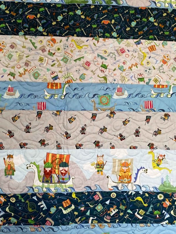 Vikings and Dragons Quilt - Image 2