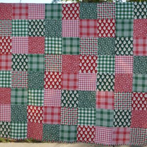 Christmas Holiday Flannel Throw Quilt